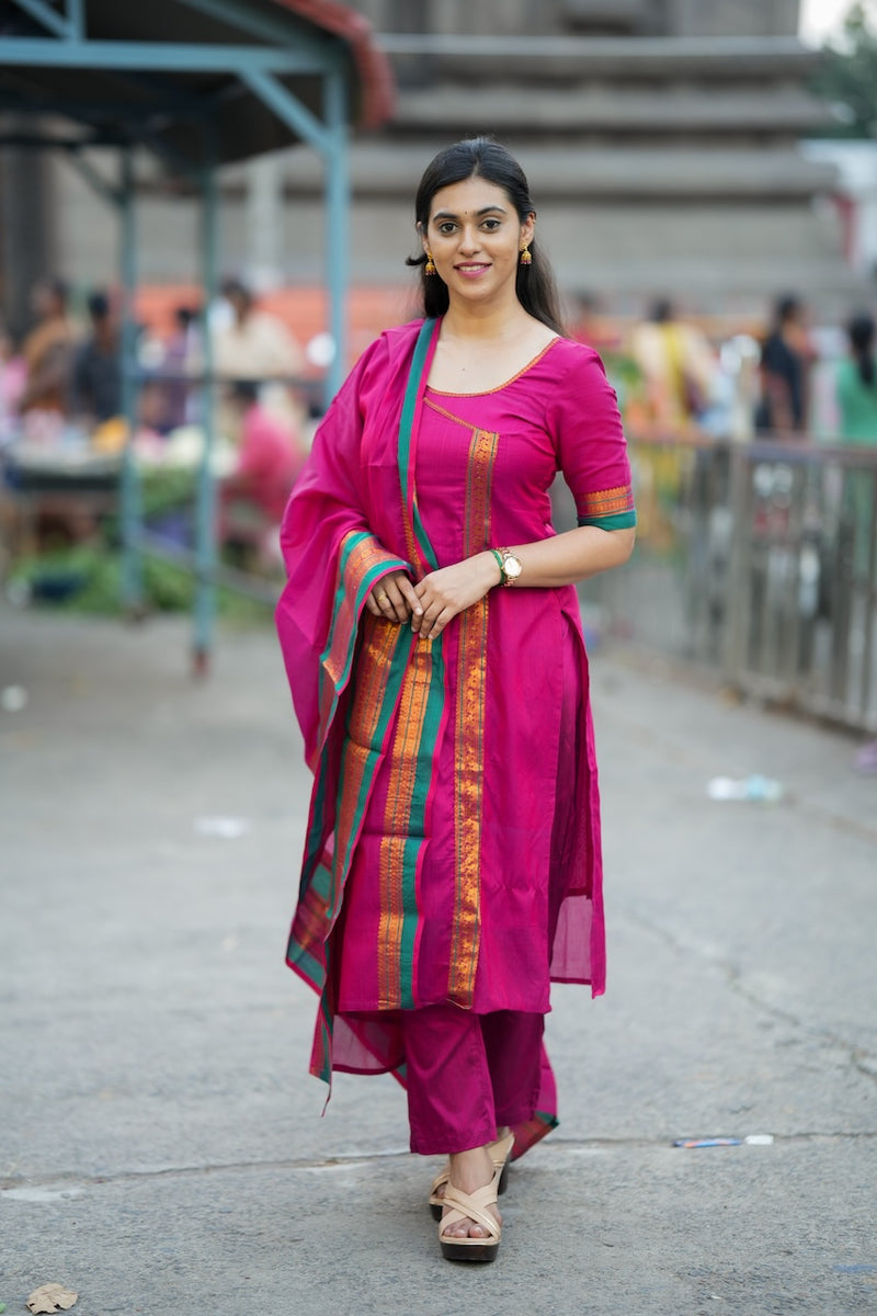 Jayanti Pink Kurti Set