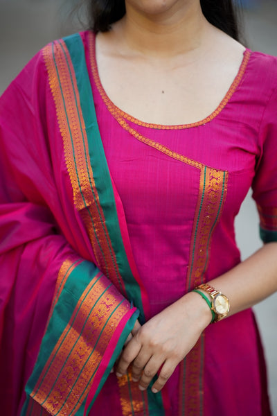 Jayanti Pink Kurti Set