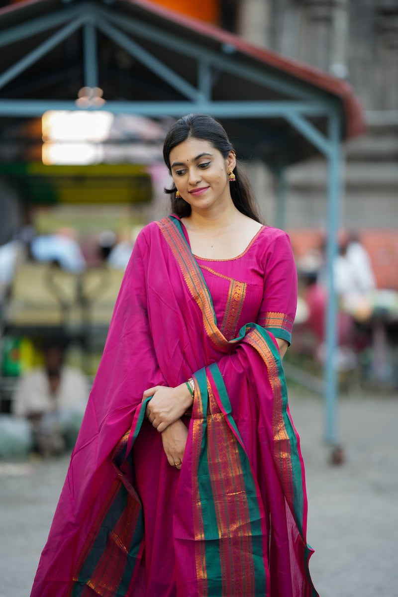 Jayanti Pink Kurti Set