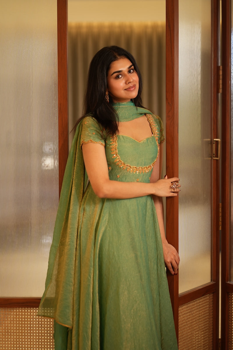 Niharika Aqua Green