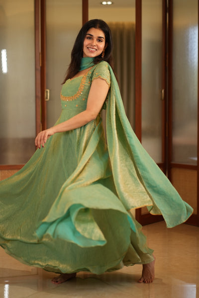 Niharika Aqua Green