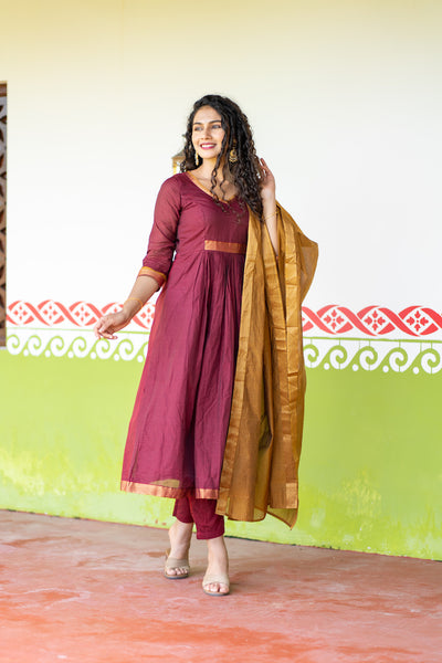 EXP - Shanmathi Maroon & Mustard