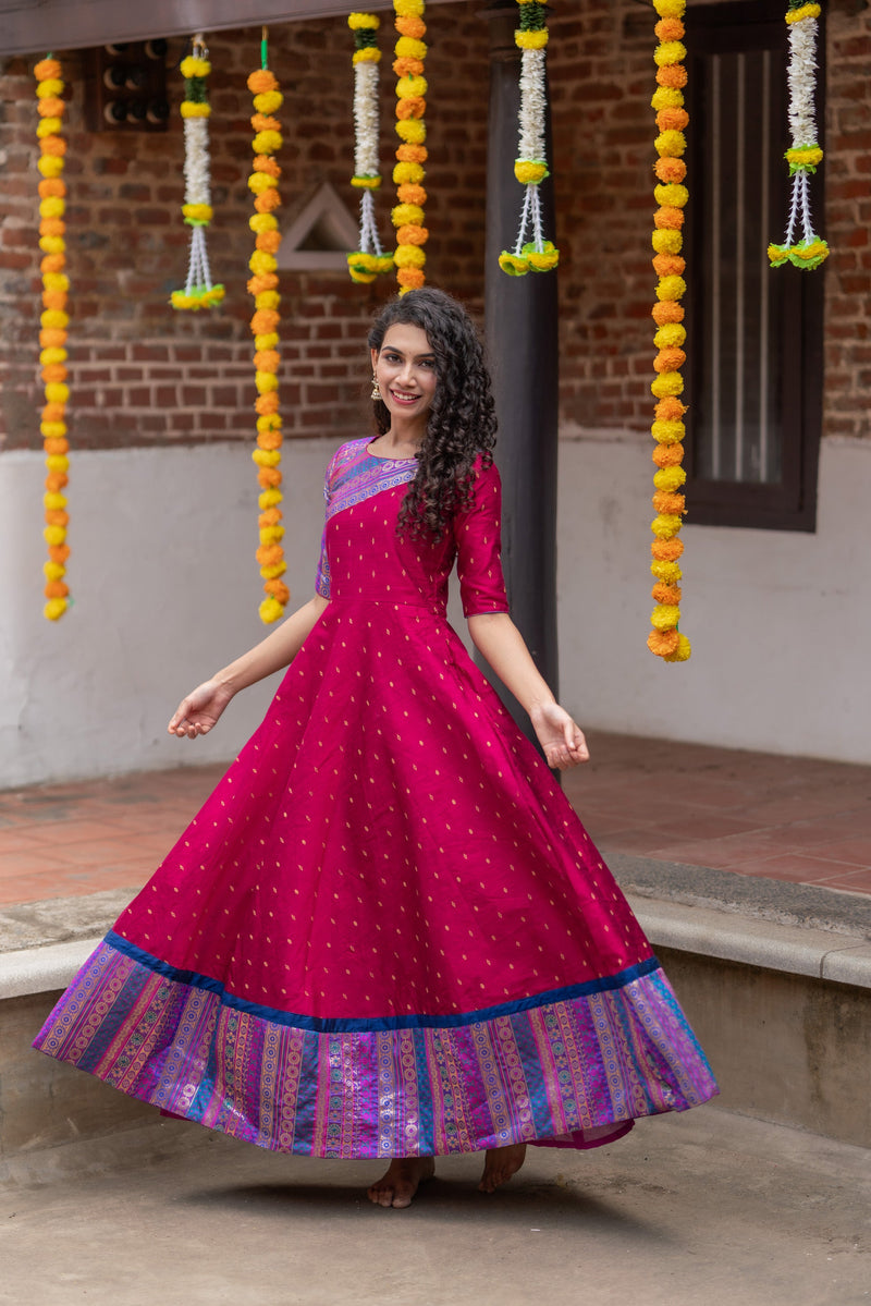 EXP - Srushti Magenta Maxi Dress