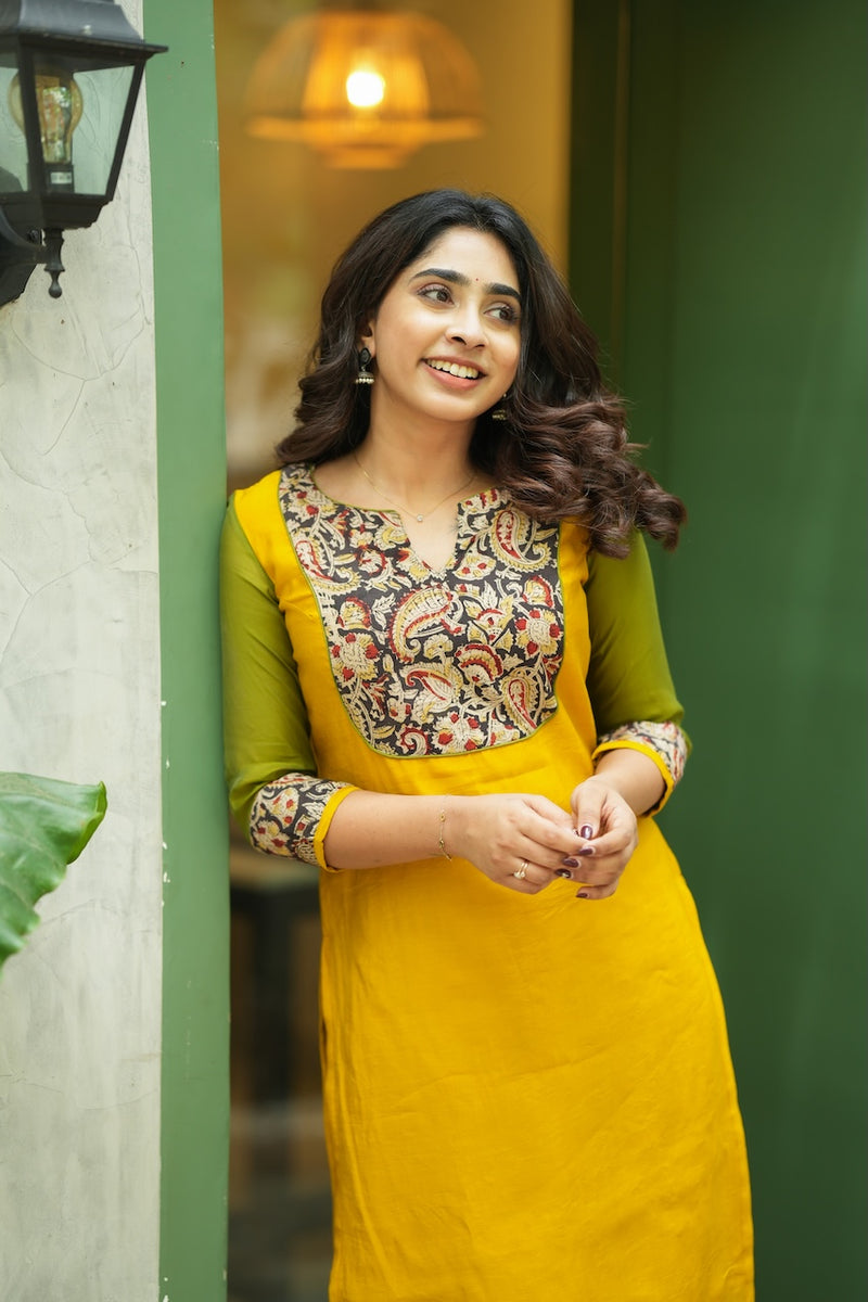 Samriddhi Yellow Kurti