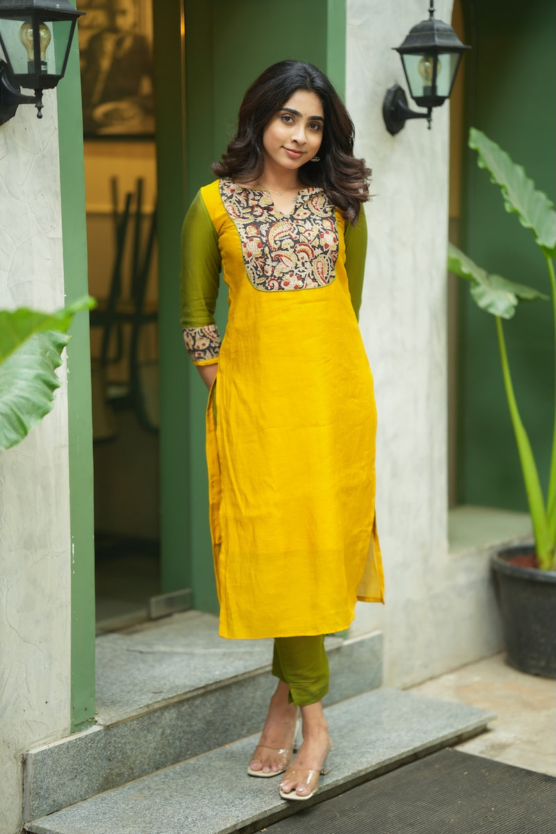 Samriddhi Yellow Kurti