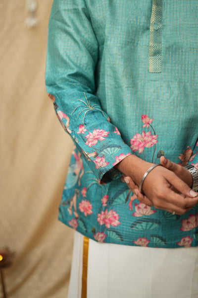 Nedunchezhian Blue Shirt