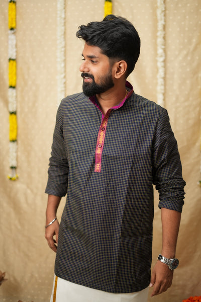 Senthanamuthan Navy Shirt
