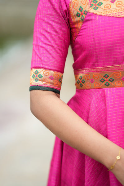 Vaishali pink maxi Dress