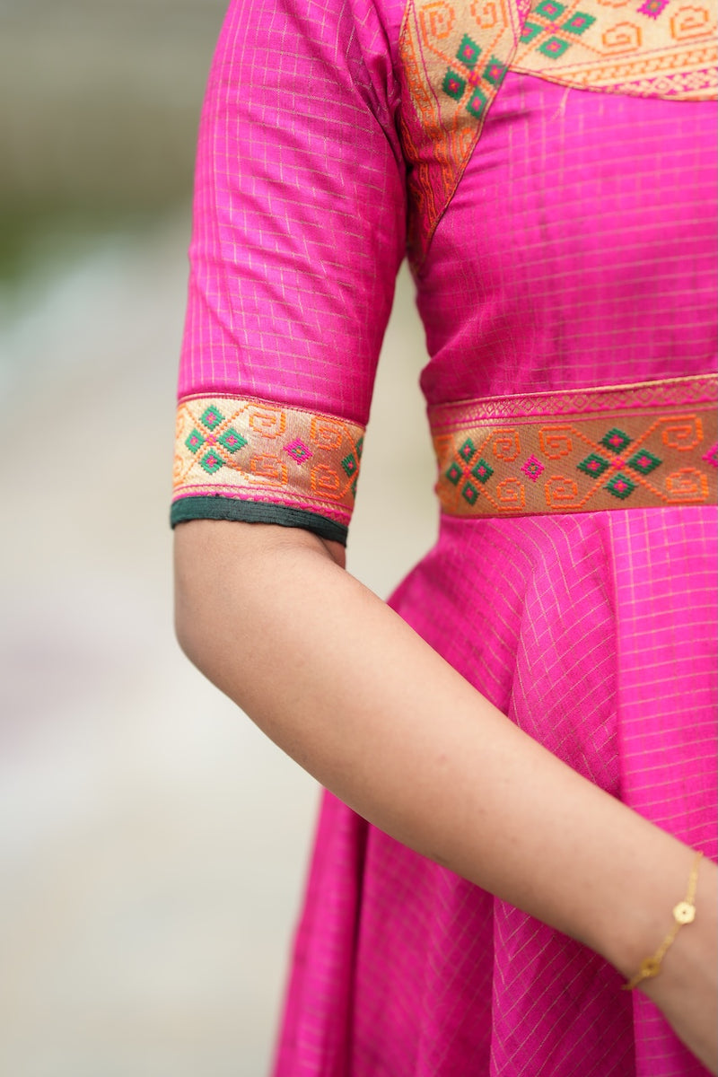 Vaishali pink maxi Dress