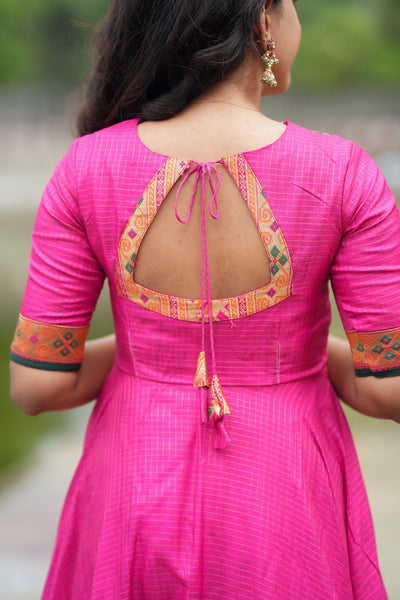 Vaishali pink maxi Dress