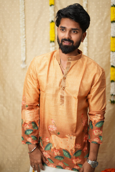 Nedunchezhian Yellow Shirt