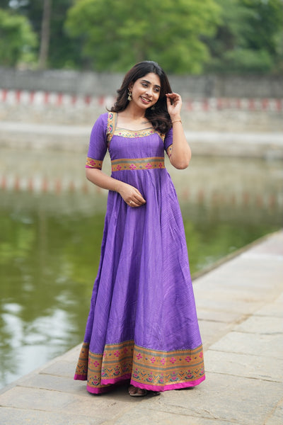 Vaishali wine maxi Dress