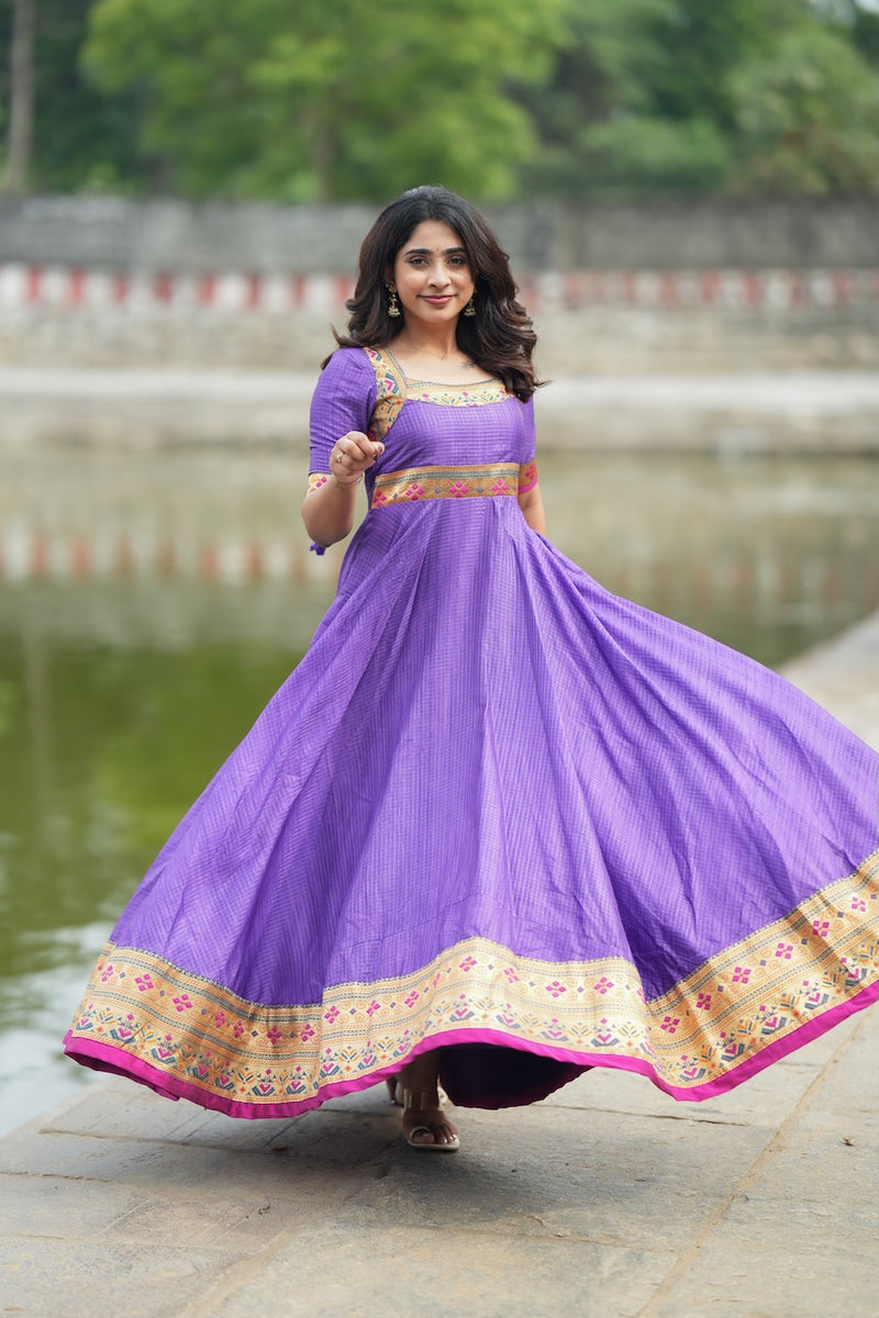 Vaishali wine maxi Dress