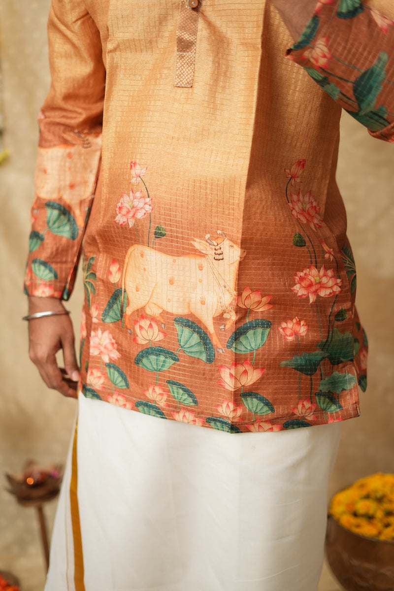 Nedunchezhian Yellow Shirt