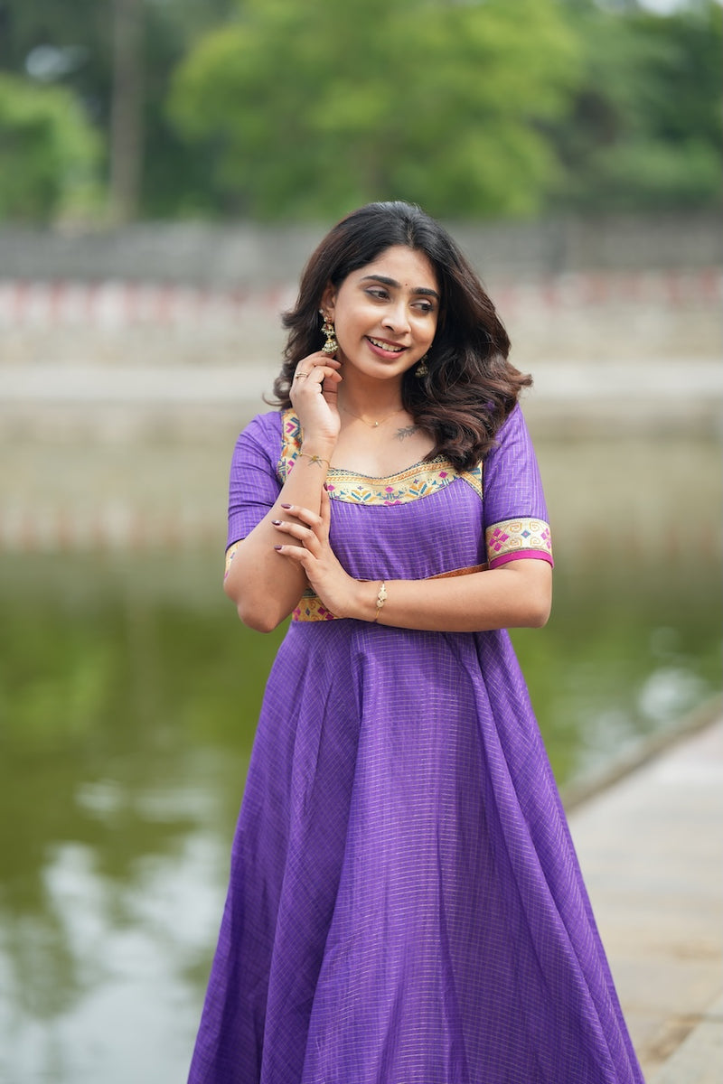 Vaishali wine maxi Dress