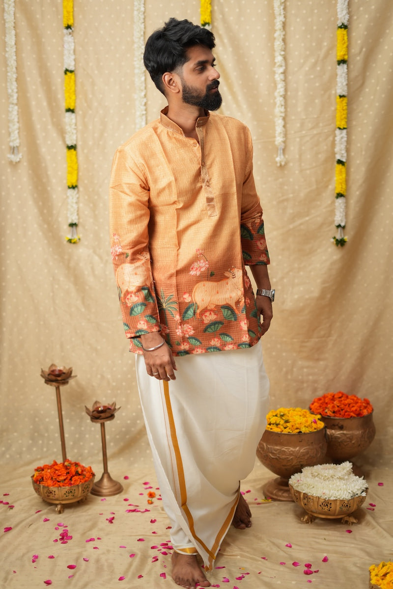 Nedunchezhian Yellow Shirt