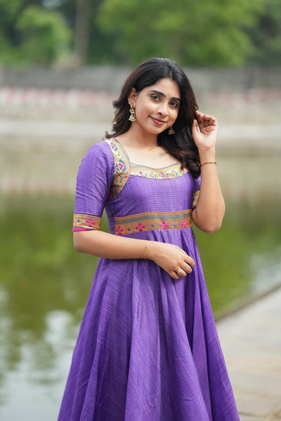 Vaishali wine maxi Dress