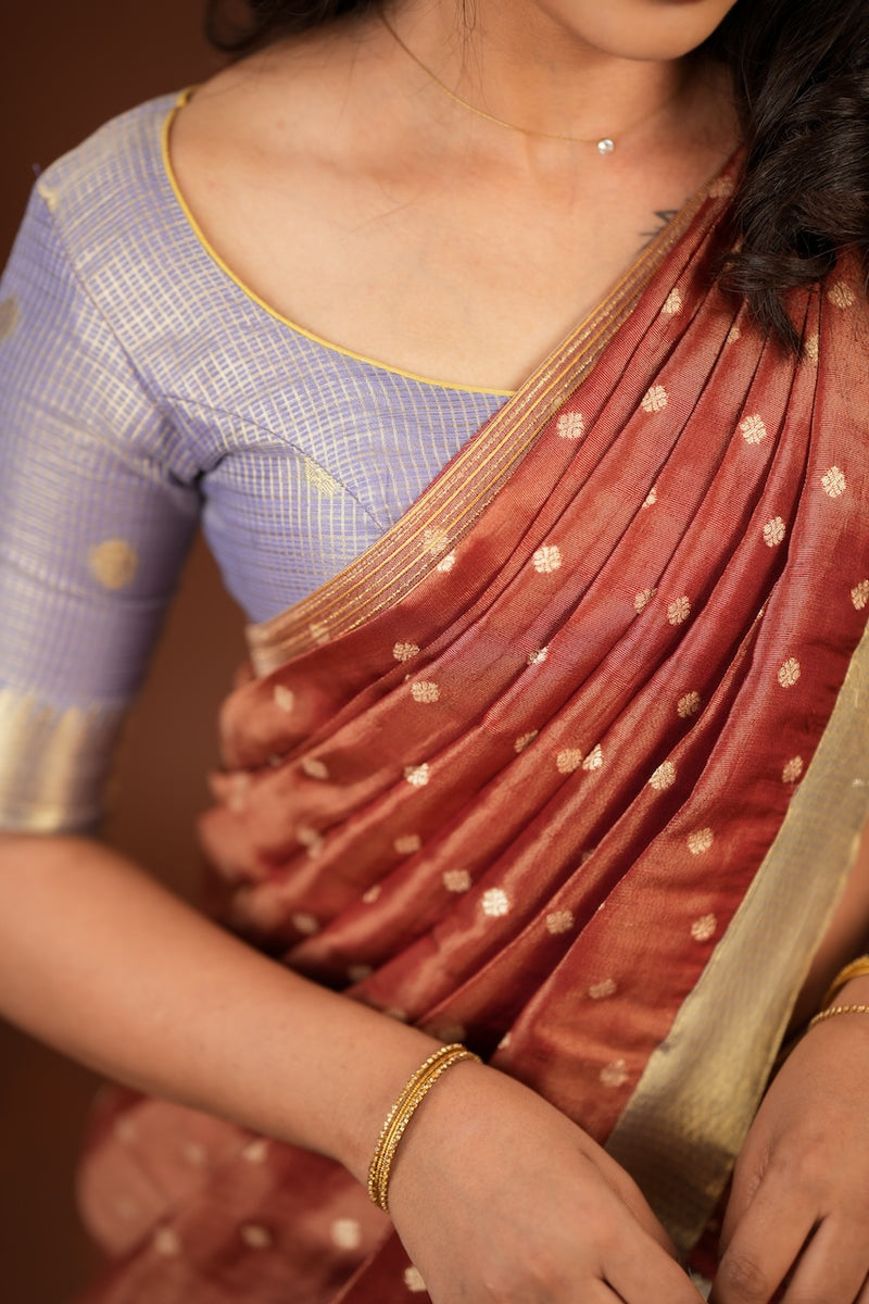 Gargi Lavender Half Saree