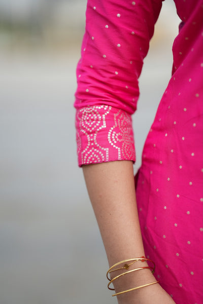 Pravya Pink Kurti Set