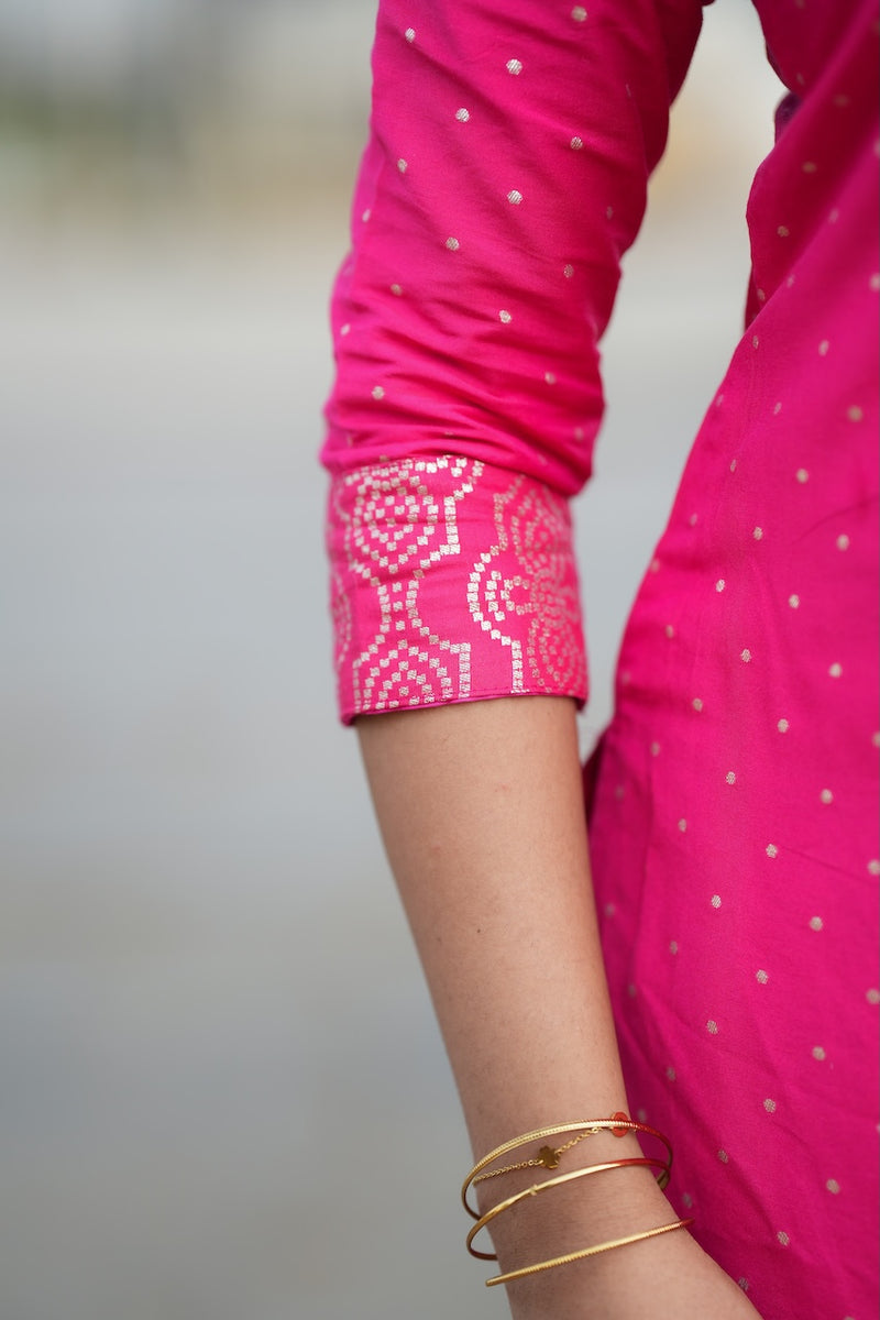 Pravya Pink Kurti Set