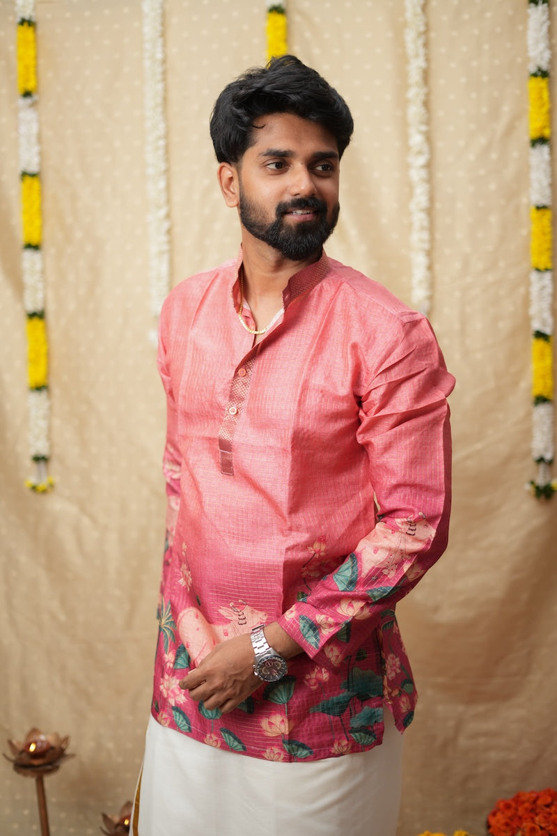 Nedunchezhian Pink Shirt