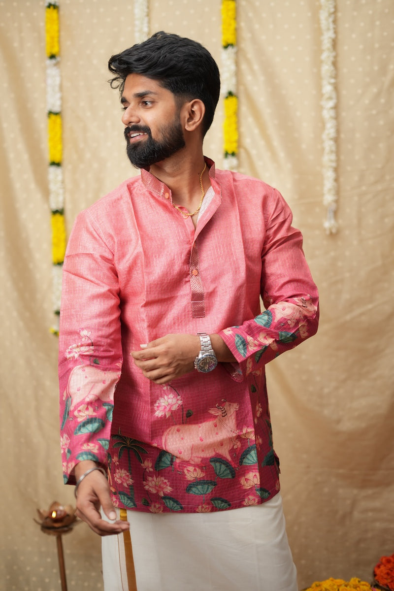 Nedunchezhian Pink Shirt