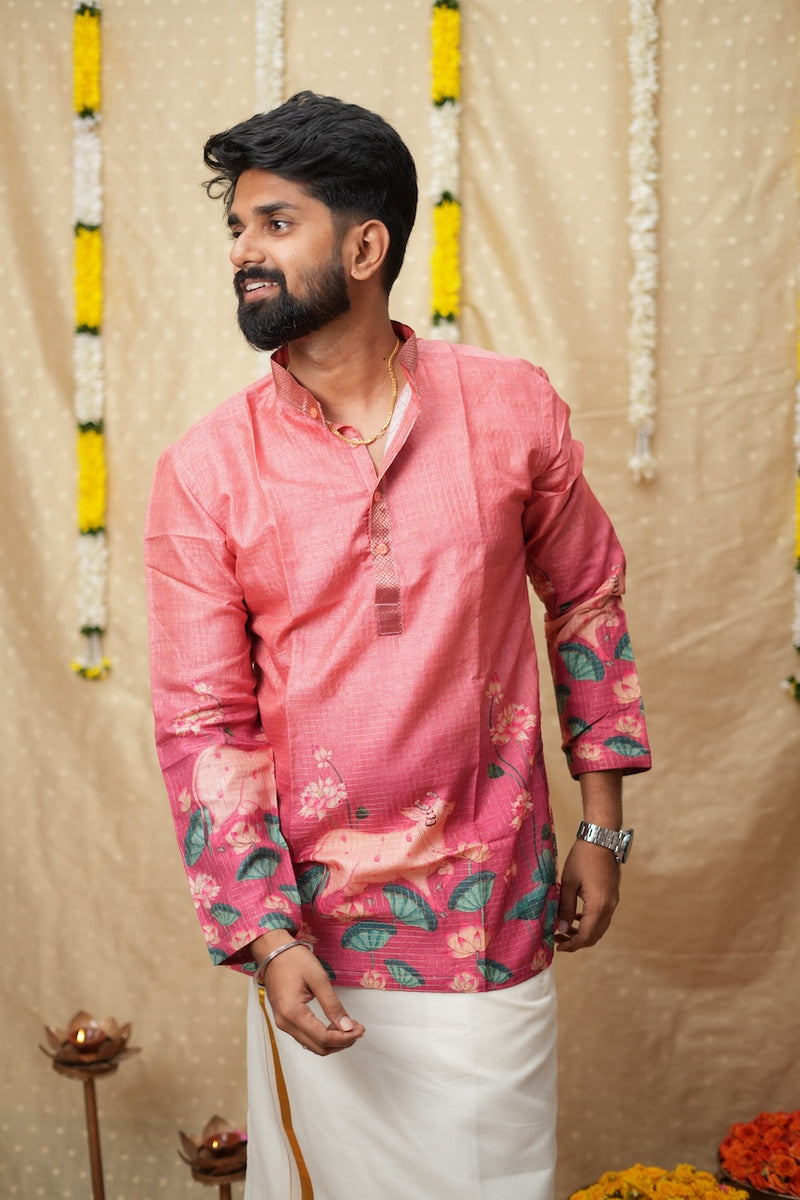 Nedunchezhian Pink Shirt