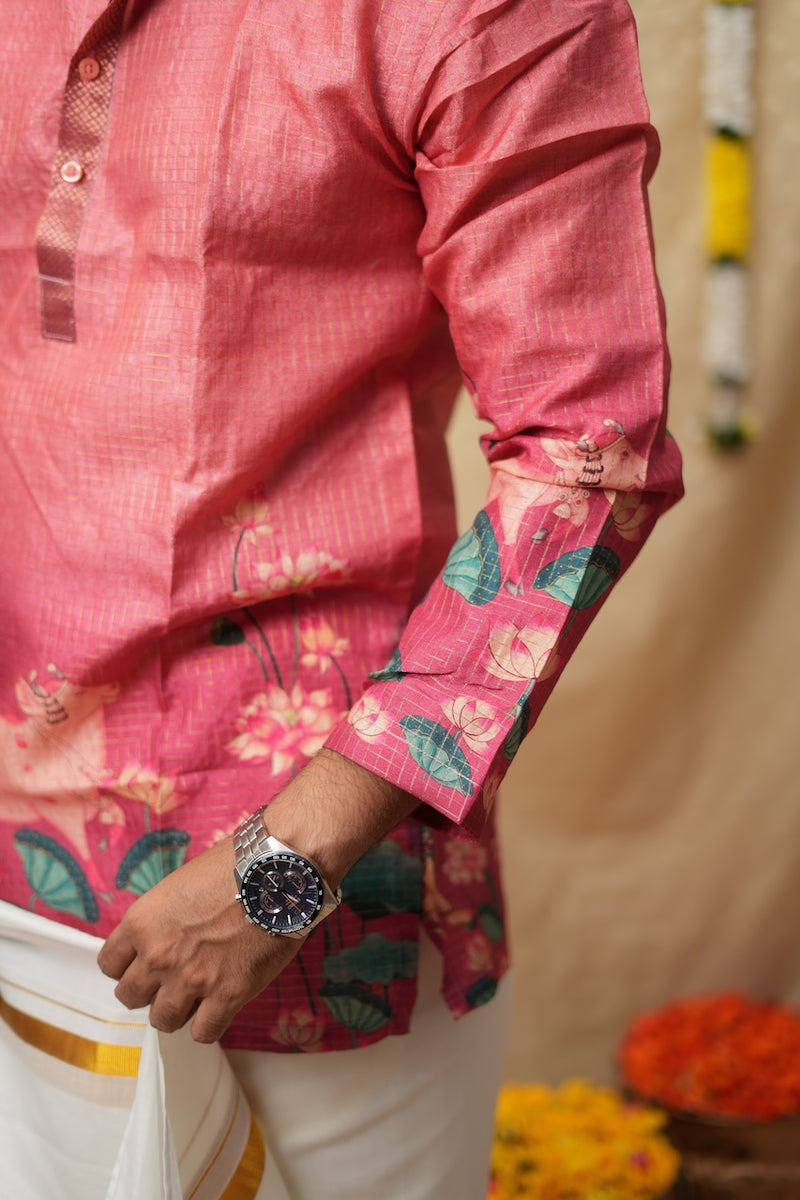 Nedunchezhian Pink Shirt