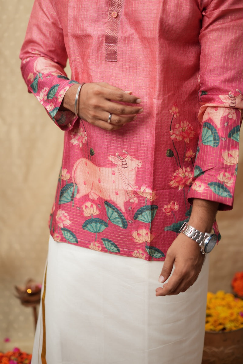 Nedunchezhian Pink Shirt
