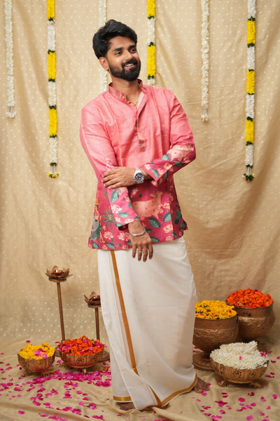 Nedunchezhian Pink Shirt
