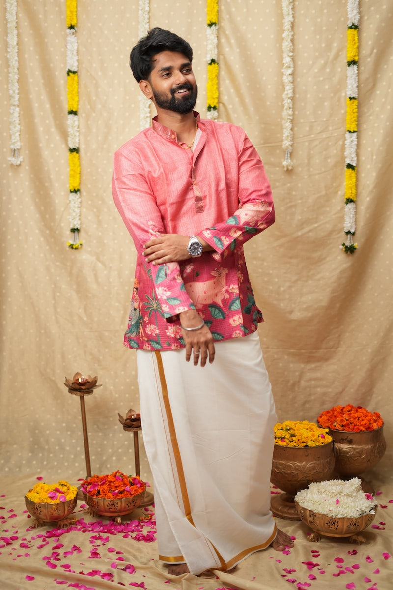 Nedunchezhian Pink Shirt