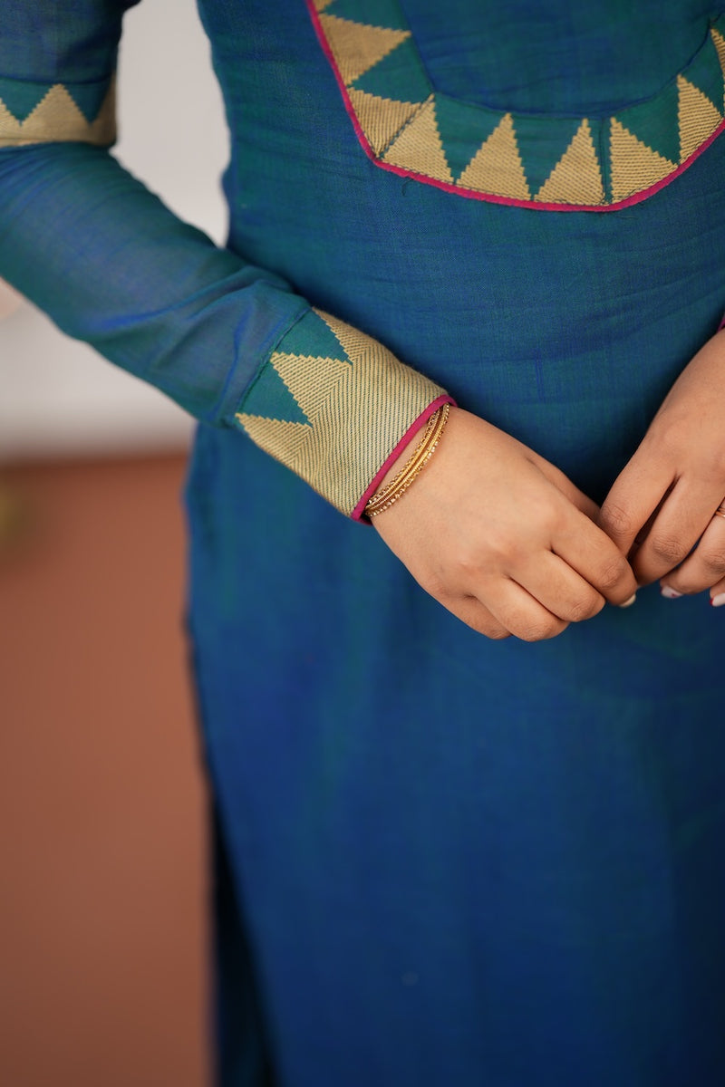 Gautami Teal Kurti Set