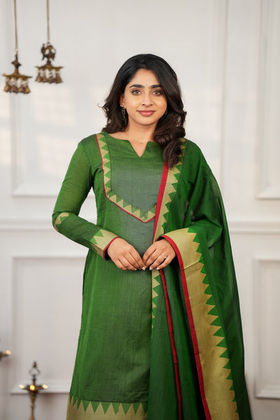 Gautami Green Kurti Set