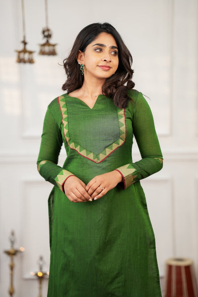 Gautami Green Kurti Set