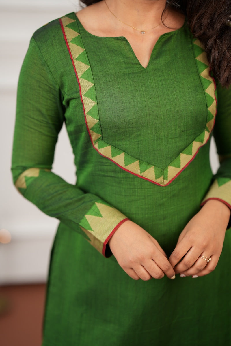 Gautami Green Kurti Set