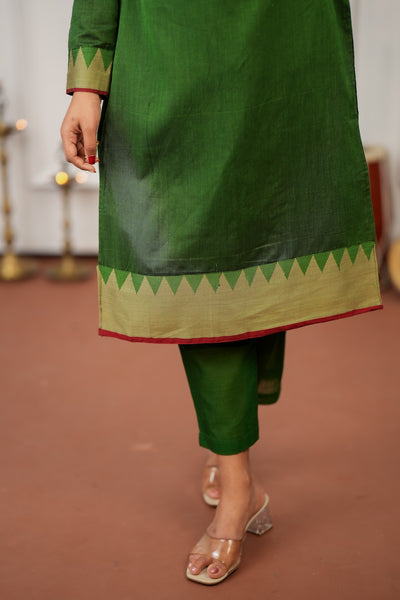 Gautami Green Kurti Set