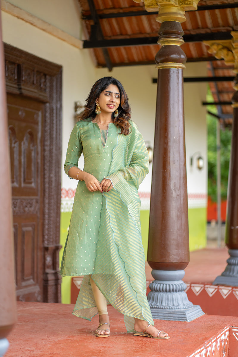 Pragathi Mint Green Kurti