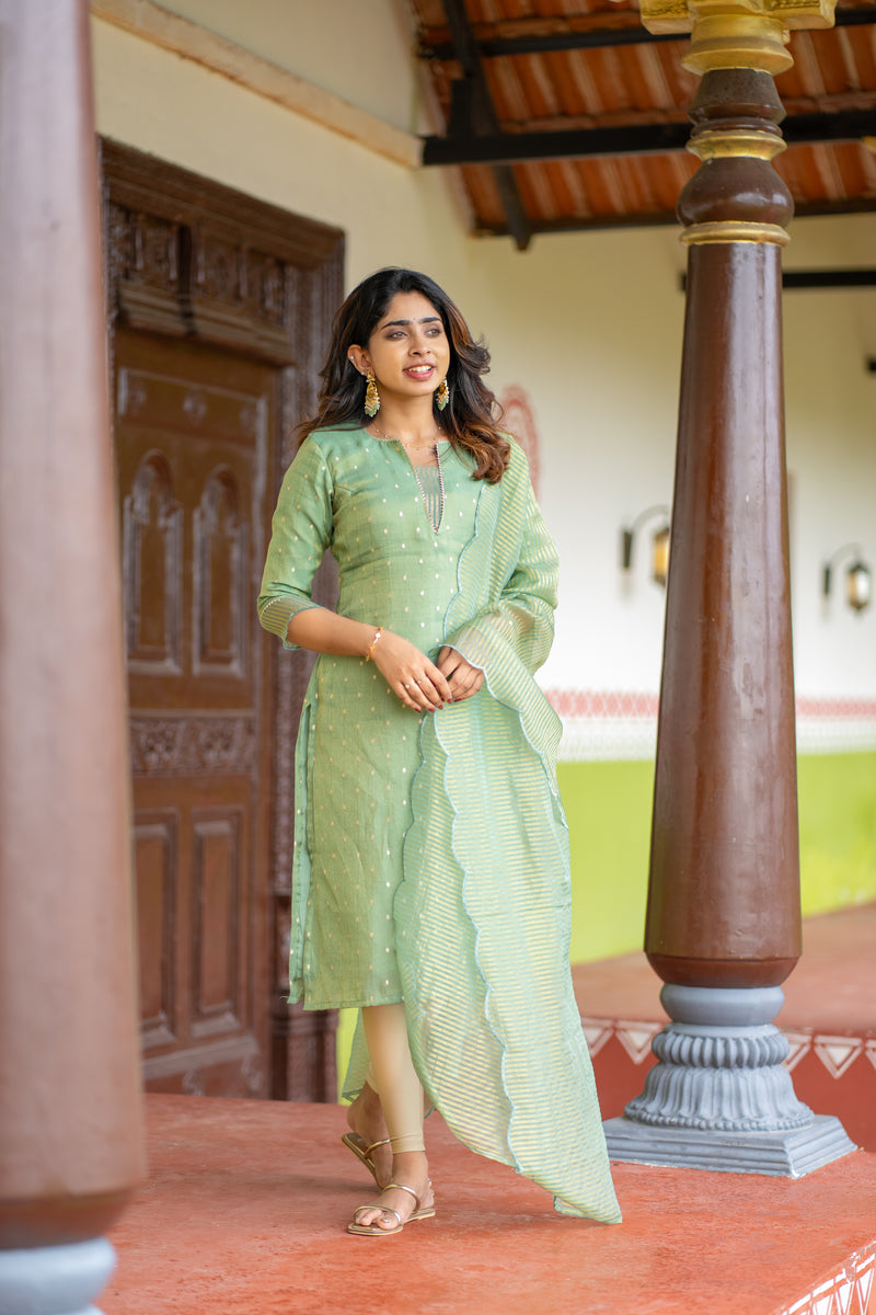 Pragathi Mint Green Kurti