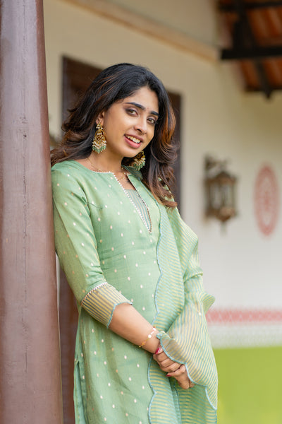 Pragathi Mint Green Kurti