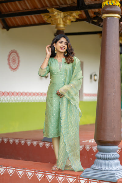 Pragathi Mint Green Kurti