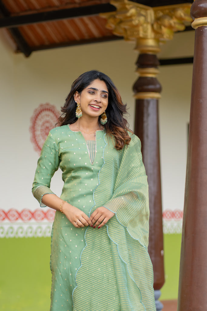 Pragathi Mint Green Kurti