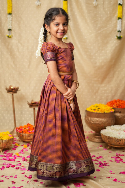 Pallavi checks Croptop & Skirt Mini