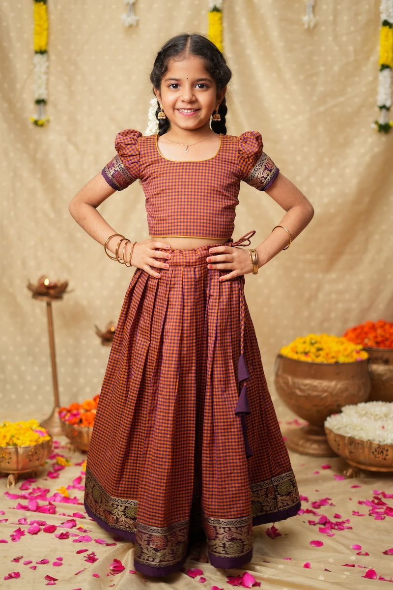Pallavi checks Croptop & Skirt Mini