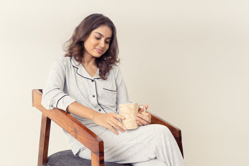 SLATE GREY ELEGANCE PYJAMAS