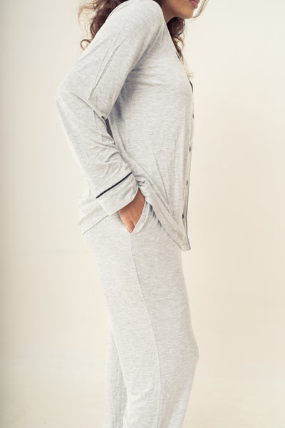 SLATE GREY ELEGANCE PYJAMAS