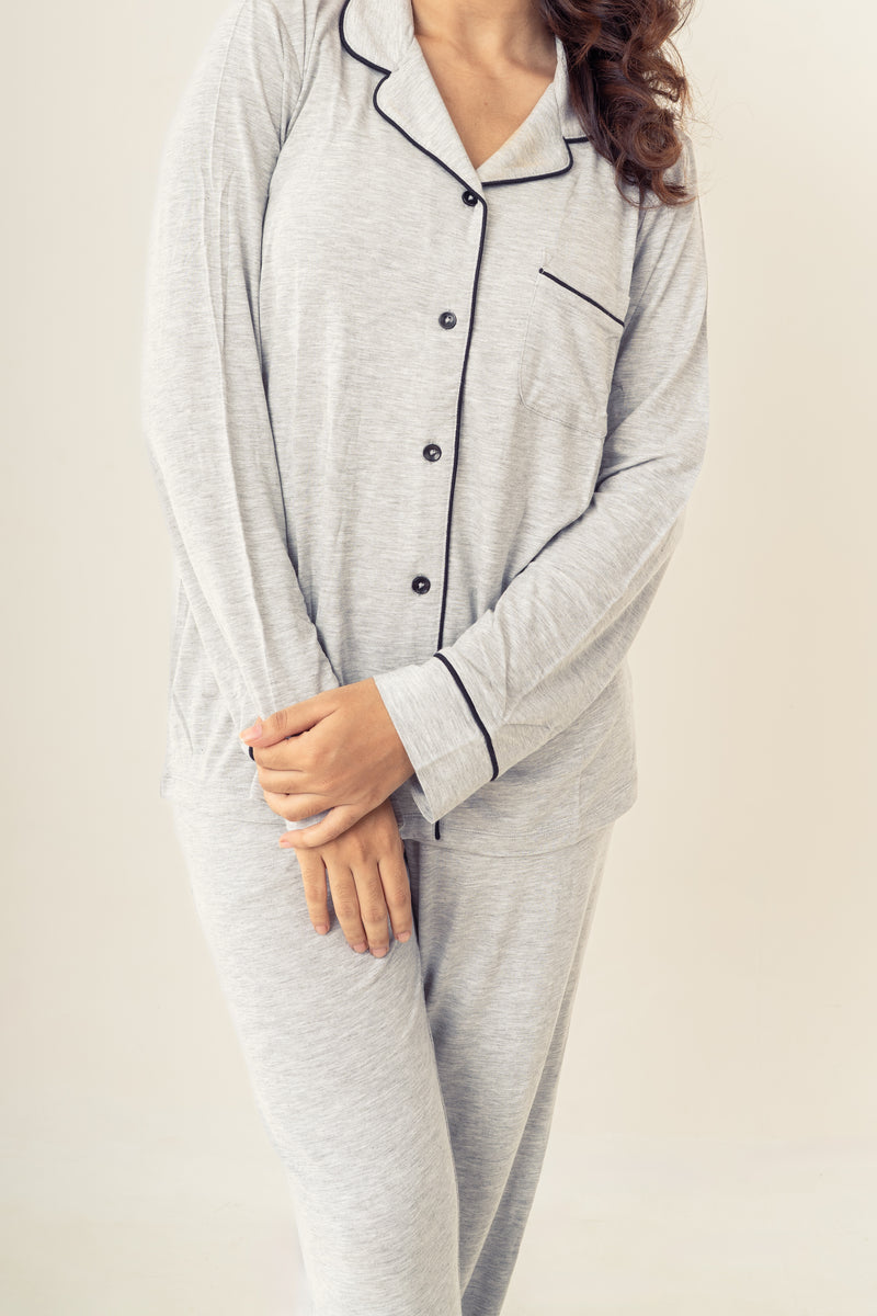 SLATE GREY ELEGANCE PYJAMAS