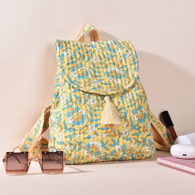 Ishika Yellow Back Pack