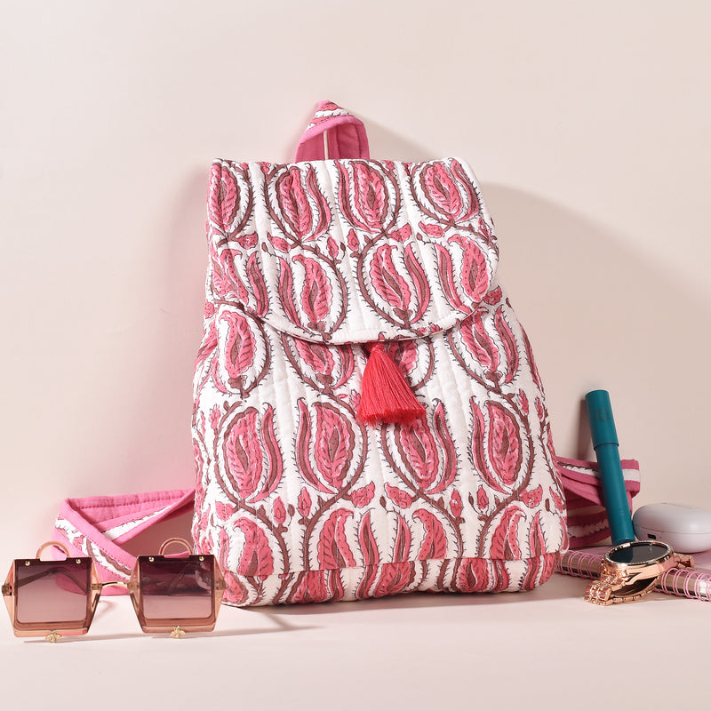 Kamya White Coral Back Pack