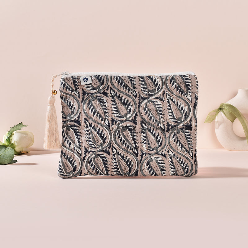 Nitya Grey Small Pouch