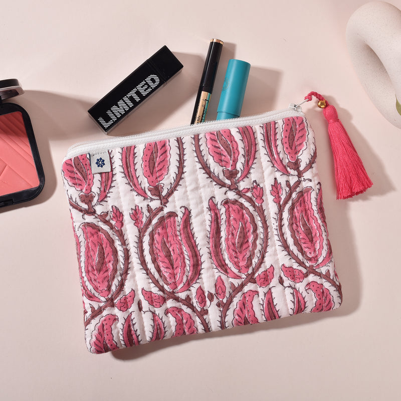 Kamya White Coral Small Pouch